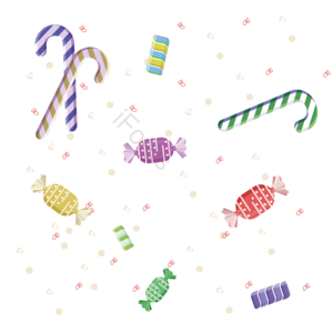 扁平 圣诞 糖果 装饰 包装 节日