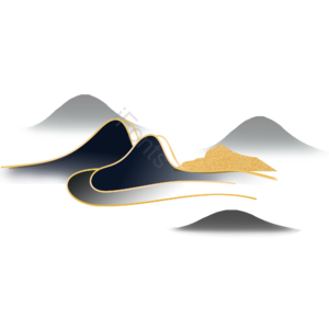 国潮 国潮元素 国潮素材 国潮装饰 山水 山水元素 山水素材 山水装饰