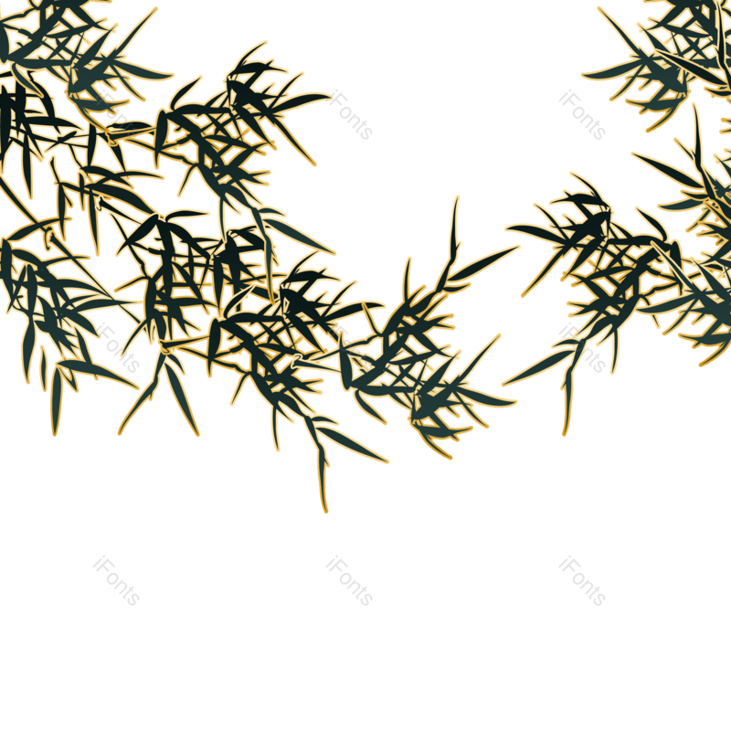 叶子图片,竹叶元素,叶子装饰PNG,免抠素材