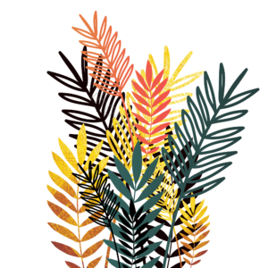 植物元素 植物素材 植物装饰 卡通植物 手绘植物 国潮 国潮植物 国潮元素