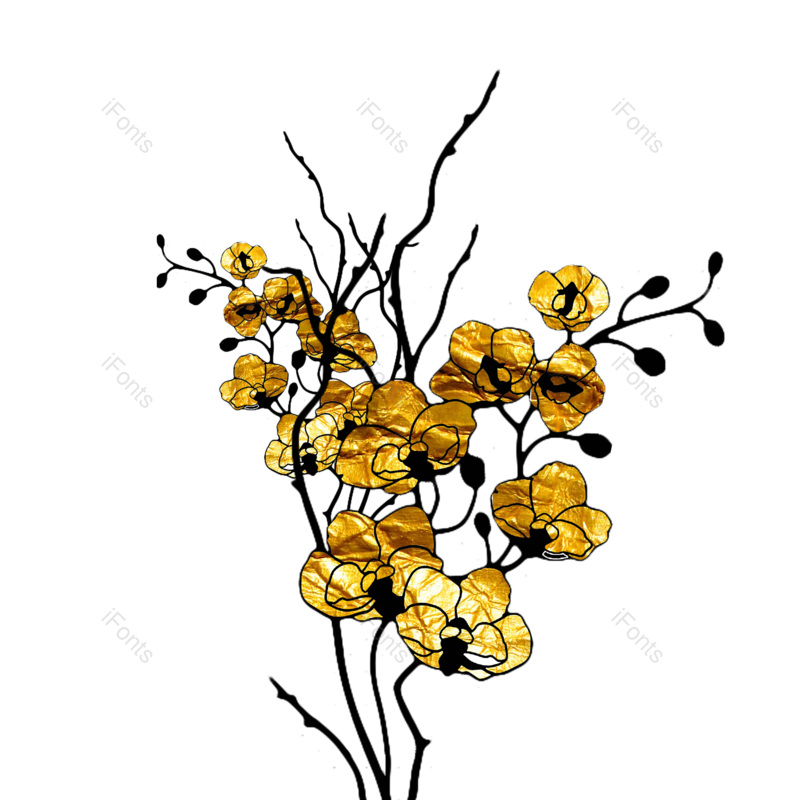 金箔图片,中国风装饰元素,中国风素材PNG,中国风元素免抠素材