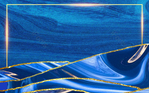 蓝色质感 鎏金线条 渐变背景 古风背景 质感背景