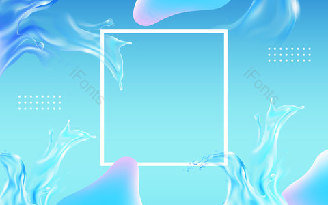 梦幻蓝色 清新简约 清新背景 简约背景 渐变背景  周年庆 庆典