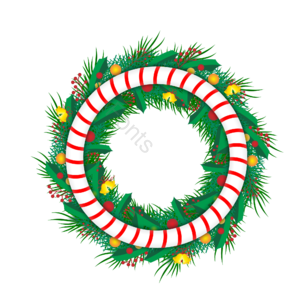 圣诞节 圣诞节边框 边框底纹 矢量 手绘 花环 边框