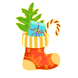 西方节日 圣诞节 圣诞礼物 圣诞袜子 圣诞糖果