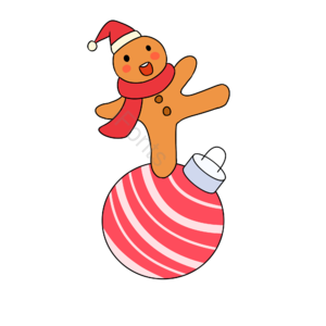 圣诞节 圣诞球 圣诞饼干 饼干小人 西方