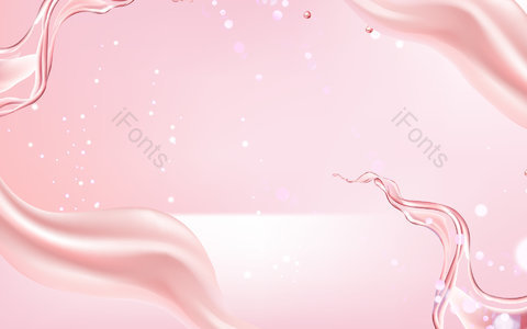 丝滑 粉色 渐变 梦幻 可爱 美妆背景 520 情人节