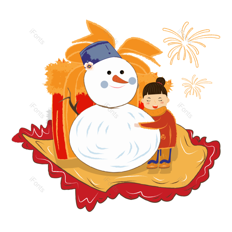 中国风图片,礼物盒元素,手绘PNG,免抠素材