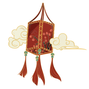 国潮 中国风 元素 祥云 红色 灯笼 复古 创新