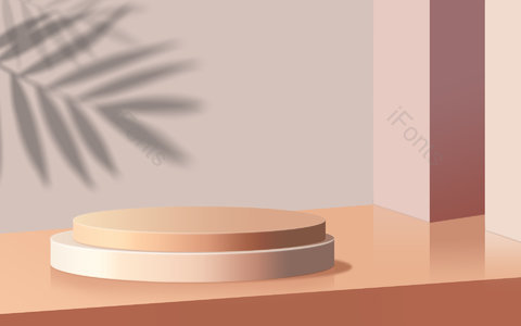 简约 时尚 立体结构 空间背景 展示台 空间结构