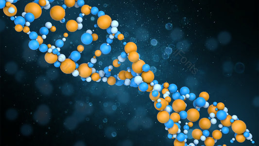 DNA C4D 海报背景 艾滋病 空间感