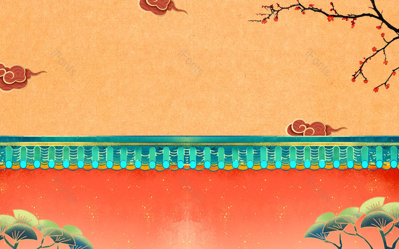 中国风复古大气古风国潮通用背景,插画/手绘图，插画/手绘图库，插画/手绘图下载,插画/手绘