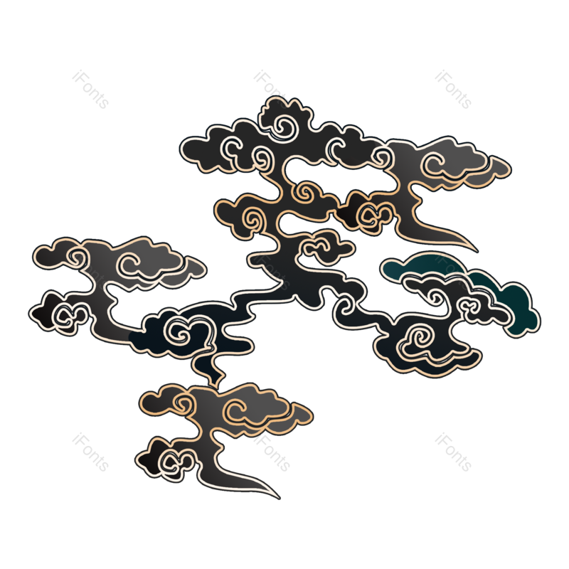 云纹图片,云朵元素,PNG,免抠素材