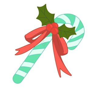 圣诞节 糖棒 樱桃 可爱 装饰