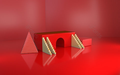 红色 舞台 圣诞节 元旦 狂欢 喜庆 喜庆背景