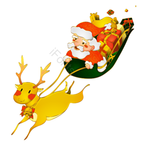 圣诞 驯鹿 AI 矢量 免扣元素