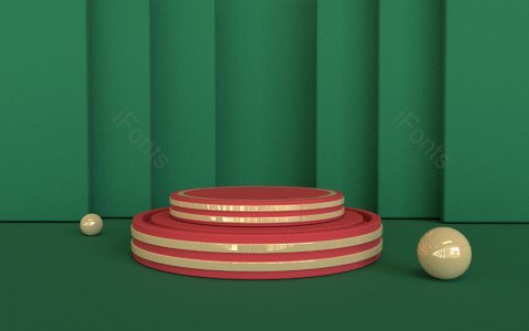 舞台 圣诞节 C4D