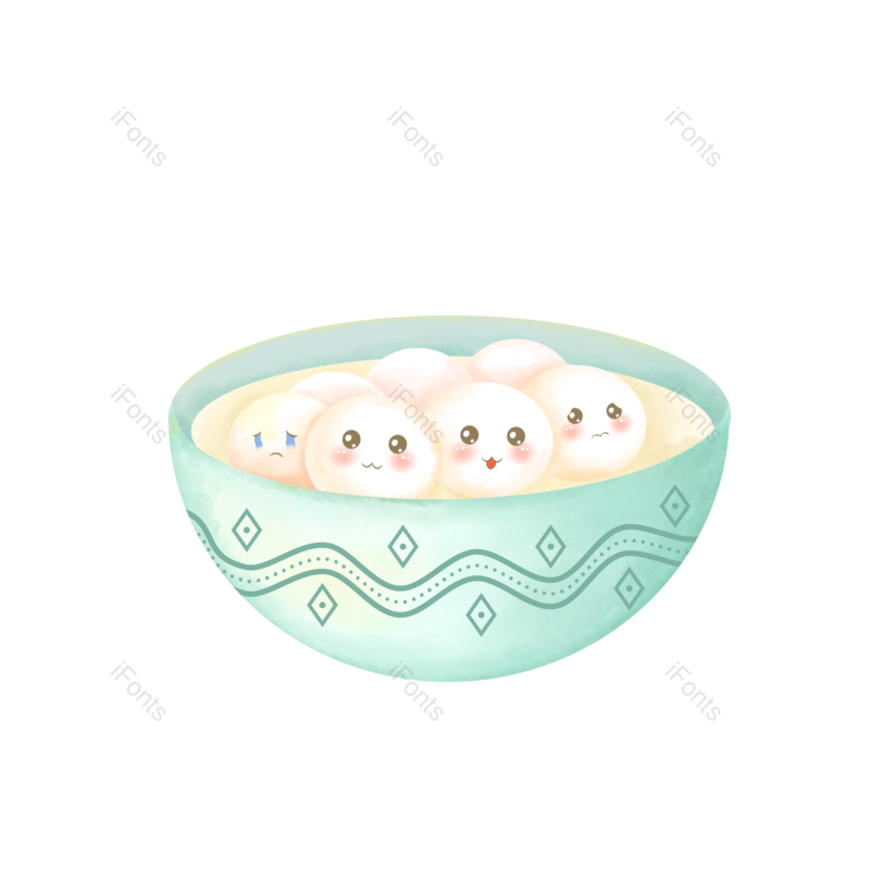 卡通图片,元宵元素,元宵节PNG,新年免抠素材