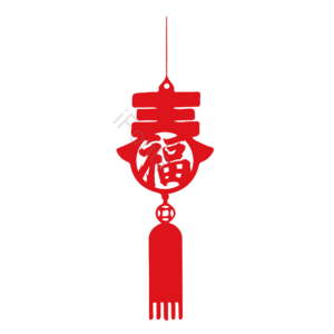 新春 新年 红色 扁平 灯笼