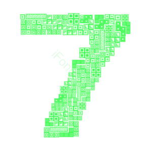 免扣 艺术字 俄罗斯方块 拼接 数字