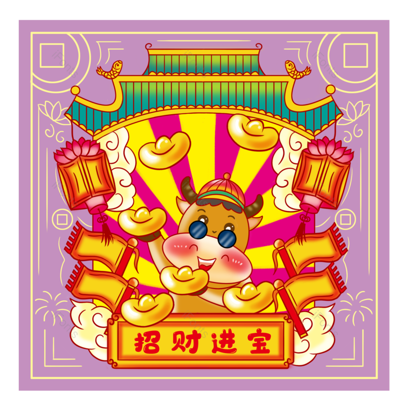 元宝图片,喜庆元素,过年PNG,灯笼免抠素材