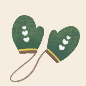 手绘 圣诞节 礼物 桃心 圣诞装饰