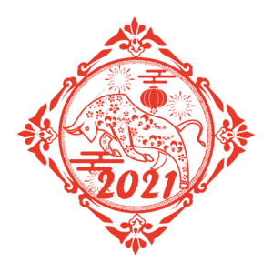 牛年 剪纸 红色 png 牛