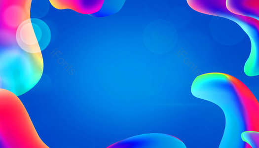 流体 炫彩空间 炫彩背景 渐变色背景 光晕  周年庆 庆典