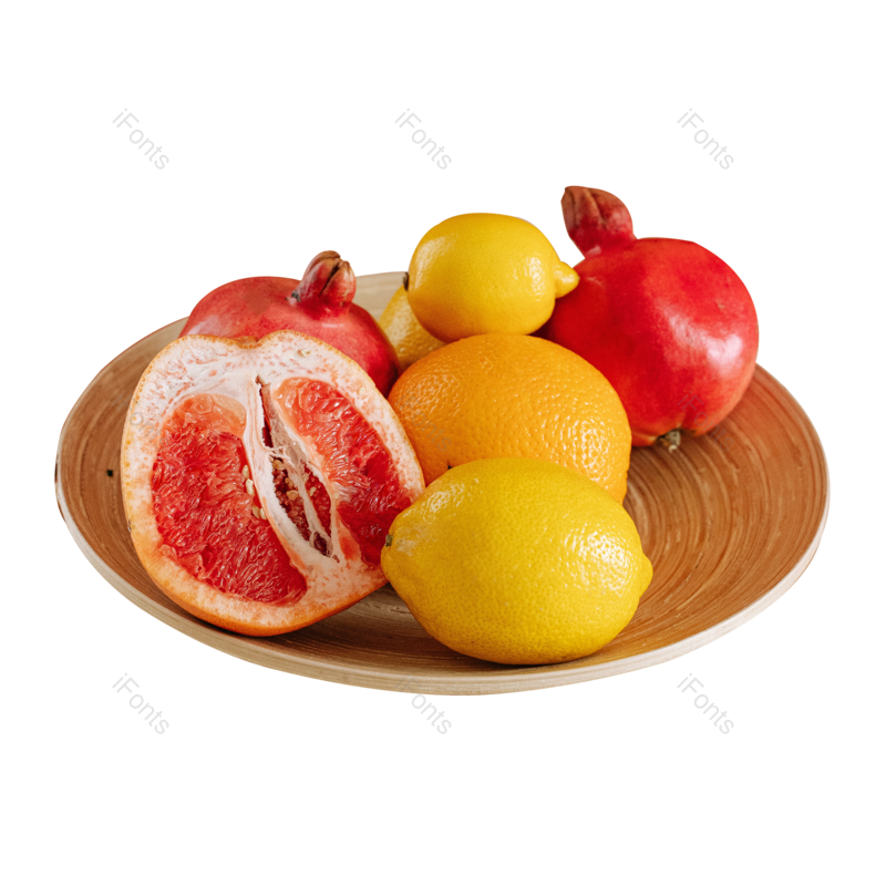 水果盘图片,水果元素元素,橙子PNG,柠檬免抠素材