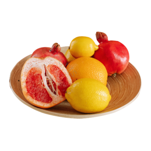 水果盘 葡萄柚 柠檬 石榴 橙子 水果元素 健康