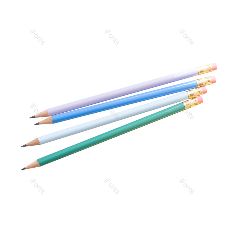 学习用品图片,铅笔元素,学生PNG,文具免抠素材