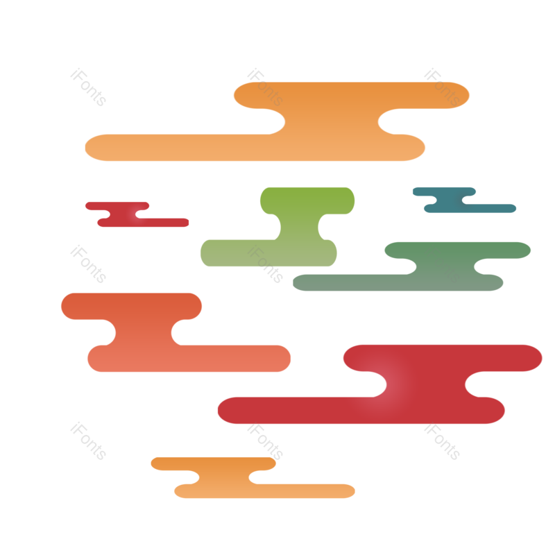 祥云图片,祥云装饰元素,手绘云PNG,云纹免抠素材