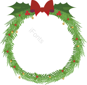圣诞 节日 花环 草环 装饰 简约