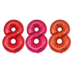 888 发发发 发财 彩色气球 数字气球 装饰气球
