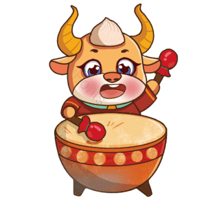 传统节日 春节 新年 十二生肖 牛 牛元素 小年 除夕