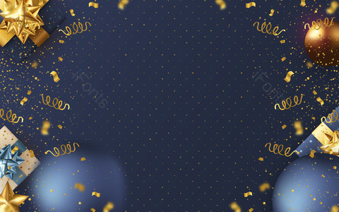 深灰色背景 圣诞节 平安夜 金色斑点 斑点底纹 礼盒 金色丝带 立体球体