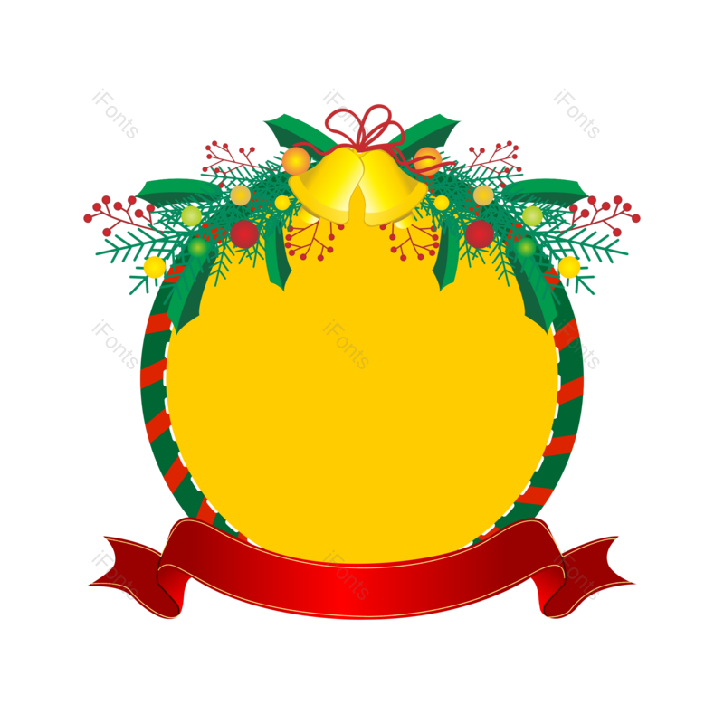 边框图片,圣诞节边框元素,圣诞节PNG,免抠素材