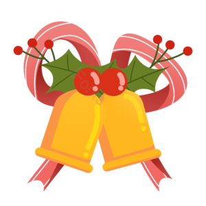 圣诞节 铃铛 可爱 蝴蝶结 装饰