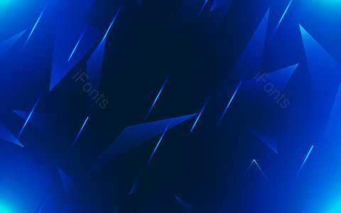 蓝色渐变背景 光束 坠落 三角形悬浮 视觉冲击背景 科技背景 未来风