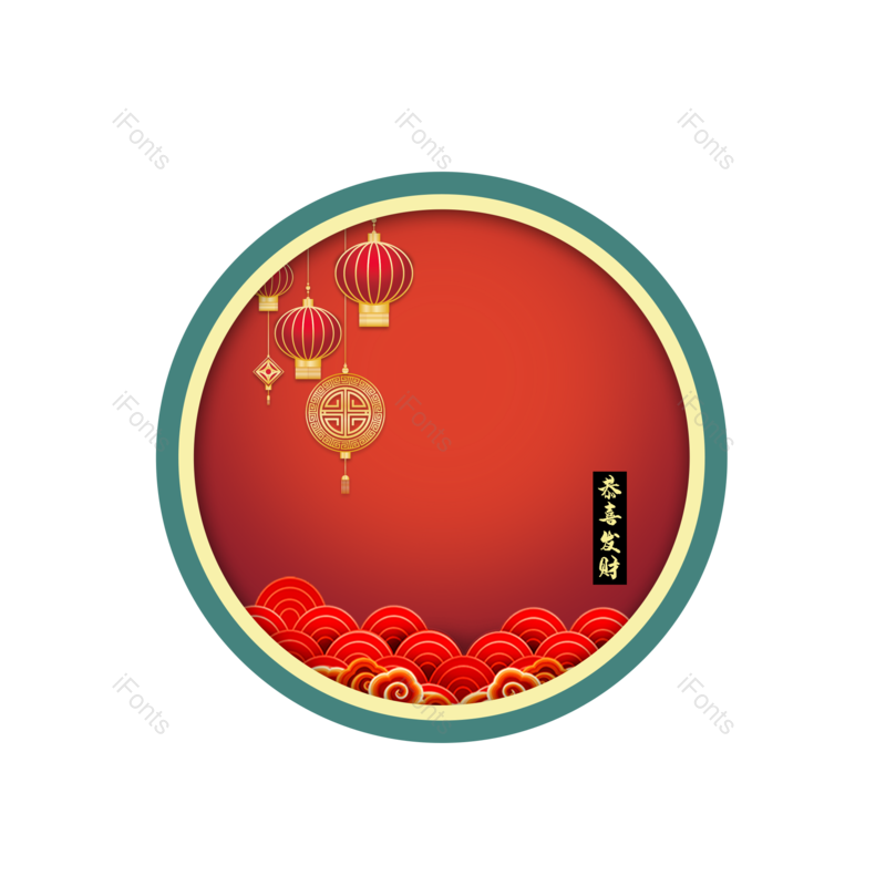 中国风图片,海报边框元素,PNG,免抠素材