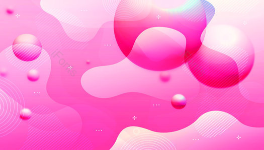球体 不规则图形 渐变 波浪 粉色 空间图形 背景图