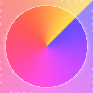 渐变 圆形 正方形 圆形渐变 发光 简约背景 几何图形 扁平