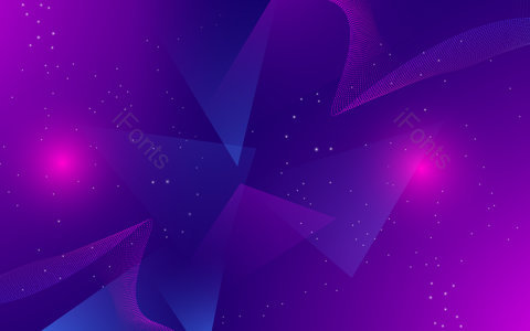 紫色渐变 线条流动 科技感 未来风 几何碎片 漂浮效果 签到墙背景 签到处背景