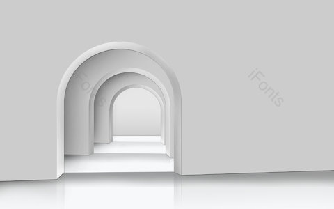 拱门 门 墙壁 白色 灰色 空间 室内 抽象
