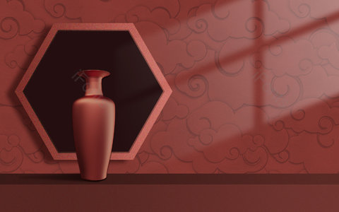 简约 大气 质感 复古 饰品 展示平台