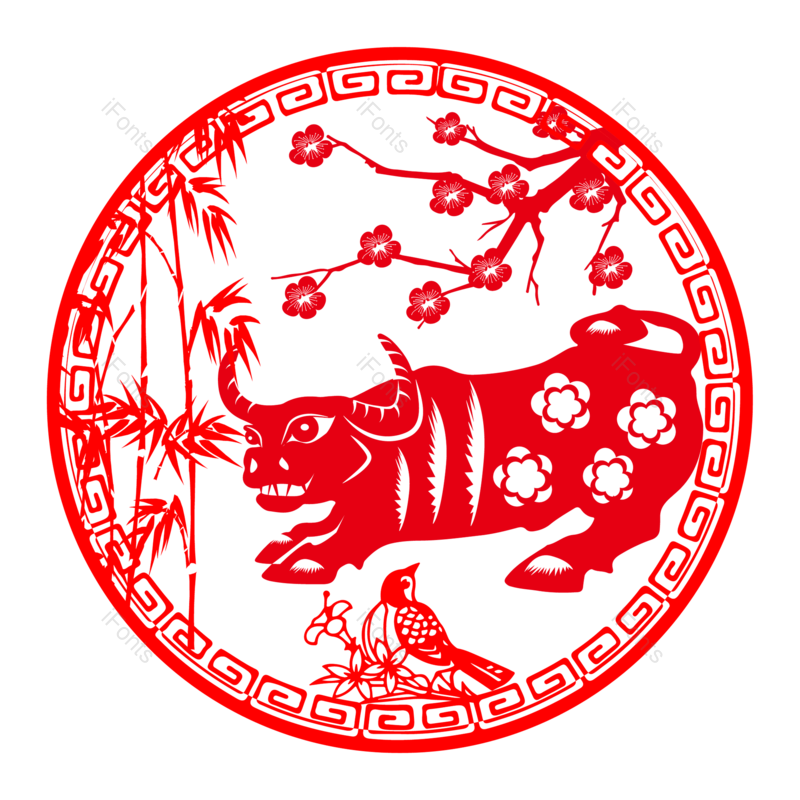 中国风图片,喜庆元素,梅花PNG,红色免抠素材