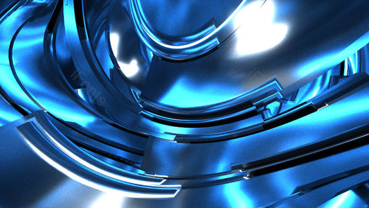 C4D 蓝色 酷炫 家属 空间 背景海报 光效 炫酷