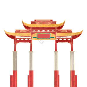 门头元素 门头素材 中国风建筑 建筑元素 建筑素材 古代城楼 牌楼 古代素材