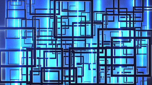 蓝色 重复 科技 光效 C4D 科技背景 科技场景 机械