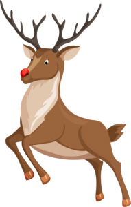 鹿 卡通 圣诞 手绘1 电商